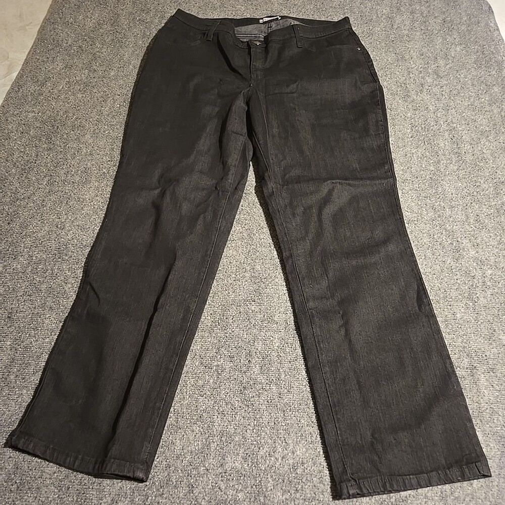 LEE Denim Jeans Womens Size 20 Black Classic Fit Straight Leg Stretch